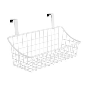 spectrum diversified grid storage basket, small, white