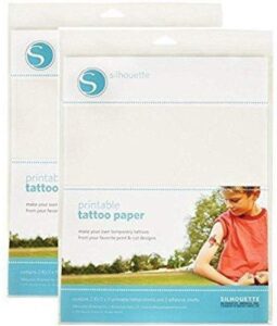 silhouette temporary tattoo paper (2 pack)