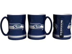 seattle seahawks sculpted coffee mug