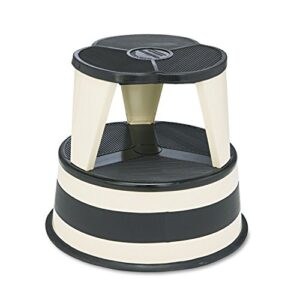 cramer 100119 kik-step steel step stool, 350 lb cap, 16-inch dia. x 14 1/4h, sand