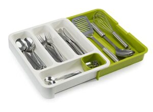 joseph joseph drawerstore expandable cutlery tray, green