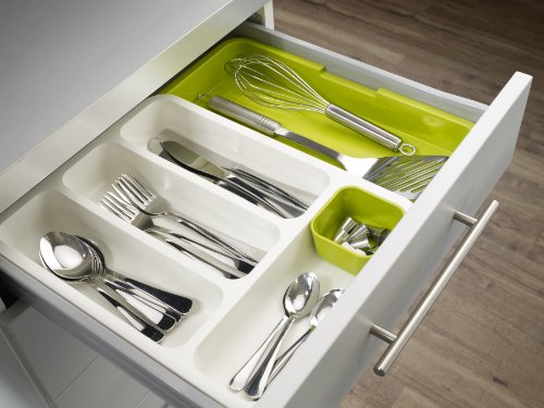 Joseph Joseph DrawerStore Expandable Cutlery Tray, Green