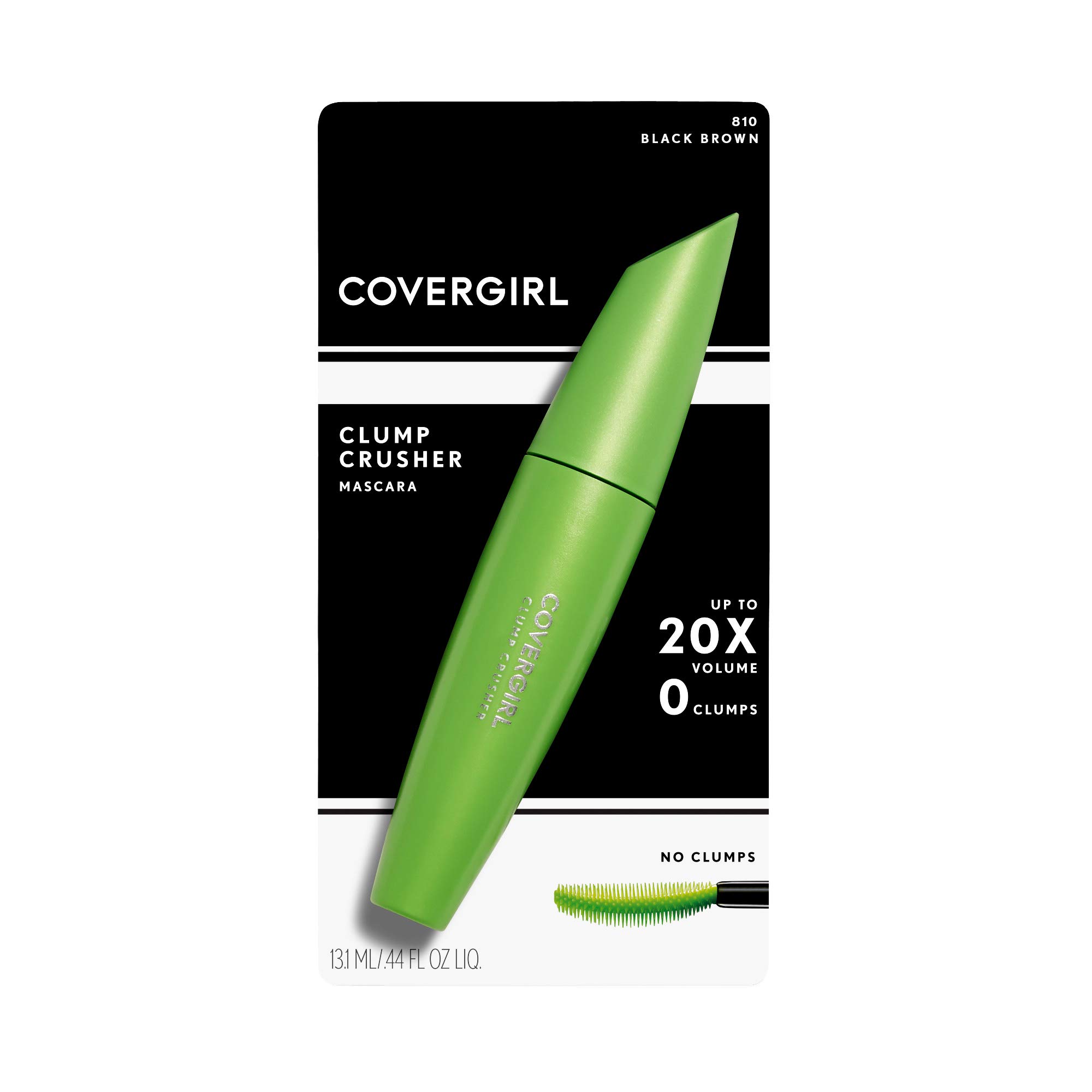 COVERGIRL - Clump Crusher by Lash Blast Mascara, 20X More Volume, Double Sided Brush, Long-Lasting Wear, 100% Cruelty-Free