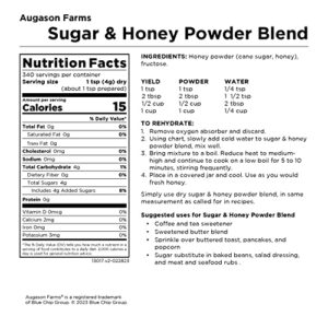 Augason Farm's Sugar & Honey Powder Blend