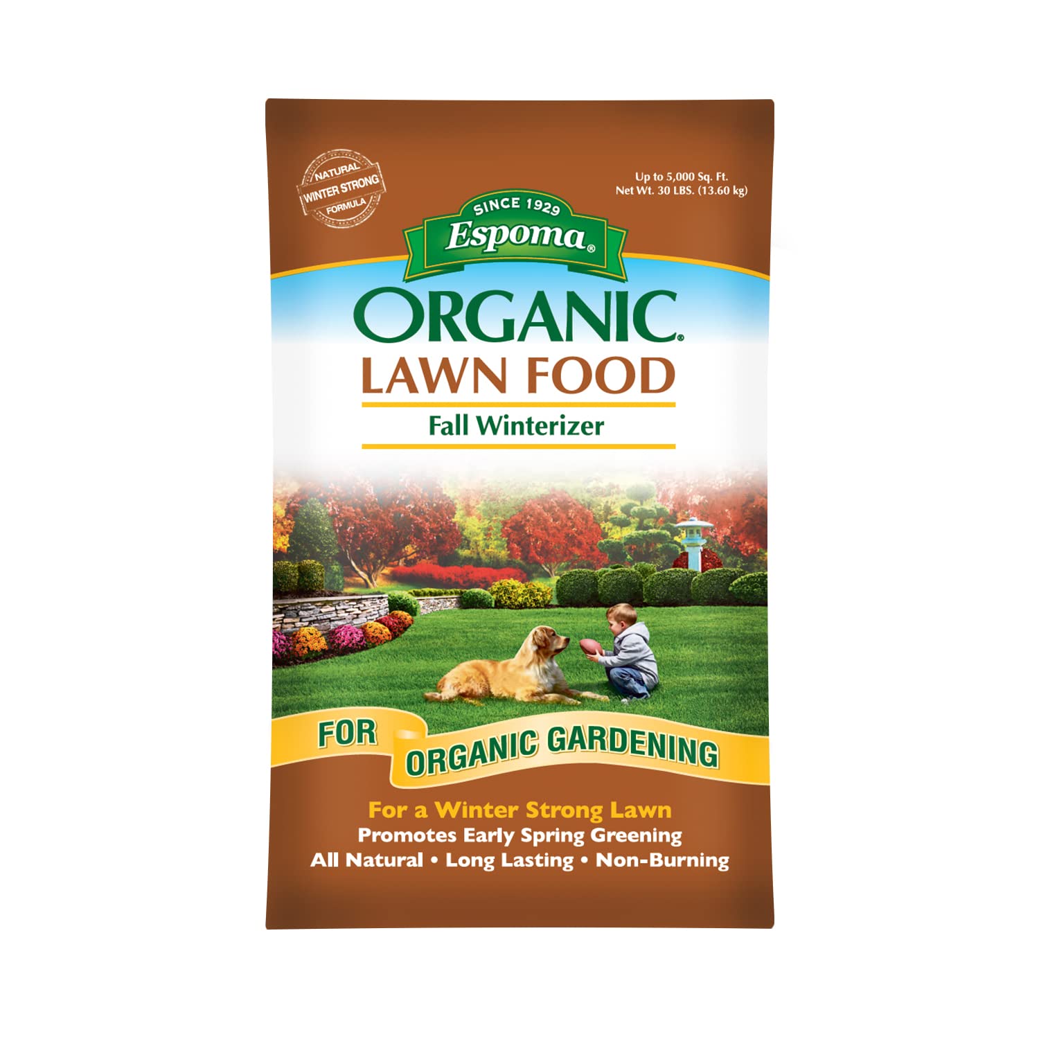 Espoma EOFW30 Organic Fall Fertilizer, 30-Pound