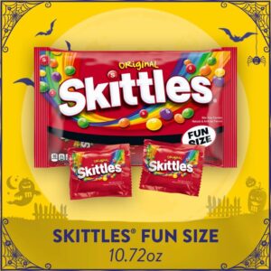 SKITTLES Original Chewy Candy Fun Size Candy, 10.72oz