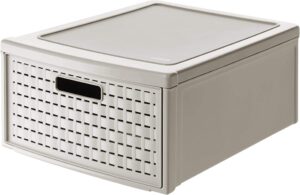 rotho "country drawer box big, cappucino-brown