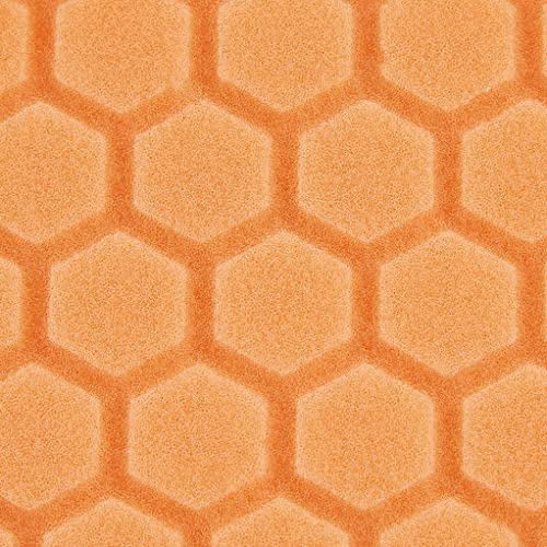 Chemical Guys BUFX_102HEX6 BUFX_102_HEX6 Hex-Logic Medium-Heavy Cutting Pad, Orange (6.5 Inch Pad made for 6 Inch backing plates), 1 Pad Included