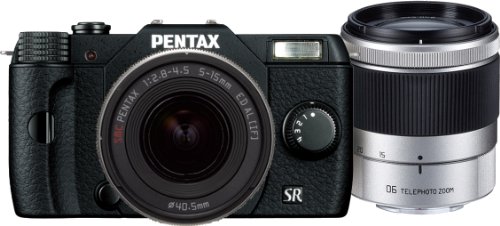 Pentax Q10 12.4 Mp Digital Camera - Black (Kit W 5-15mm Lens 15-45mm Lens)