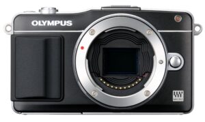 om system olympus e-pm2 mirrorless digital camera (body only) (black) (old model)