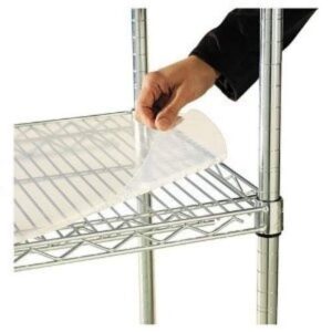 alera - shelf liners for wire shelving, 48w x 24d, clear plastic, 4/pack - sold as 1 pack - flexible, crystal clear and easy to clean.