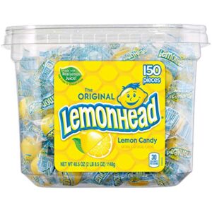 Lemonhead Hard Lemon Candy, Individually Wrapped Candy (150 Count)