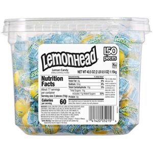 Lemonhead Hard Lemon Candy, Individually Wrapped Candy (150 Count)