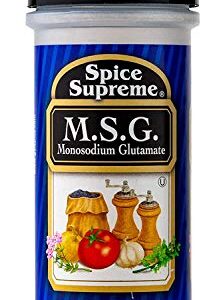 Spice Supreme M.S.G. Monosodium Glutamate, plastic shaker, 4.25-oz.