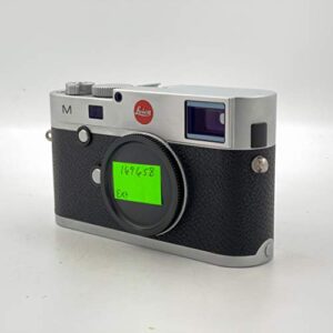 leica 10771 m 24mp rangefinder camera with 3-inch tft lcd screen - body only (silver/black)