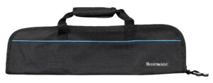 messermeister 5-pocket heavy duty nylon padded knife roll, luggage grade and water resistant, black