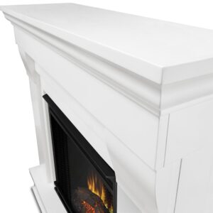 Real Flame White Chateau Electric Fireplace, Small