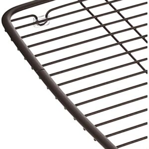 iDesign Axis Kitchen Sink Protector Grid, 10" x 13" x .6", Bronze