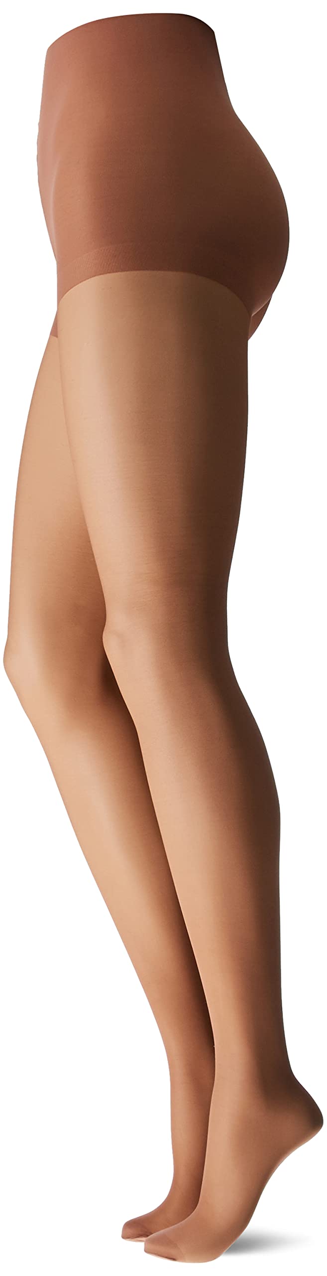 Hanes Silk Reflections Women's Plus-Size Enhanced Toe Pantyhose, Barely There, 2