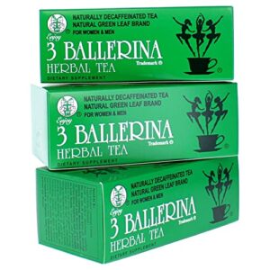 3 ballerina tea dieters drink extra strength, 1.88oz 18 count(3 boxes)