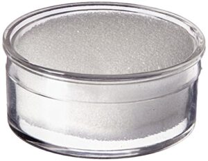 se clear round display containers with snap-on lids and white foam fillers (pack of 36) - gj837w