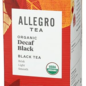 Allegro Tea, Organic Decaf Black Tea Bags, 20 ct