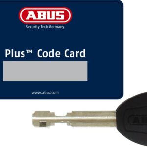 ABUS Diskus 20/80 Heavy Duty Stainless Steel Disk Padlock - Rustproof Circle Storage Lock with 7/16" Shackle - Made in Germany - Keyed Different