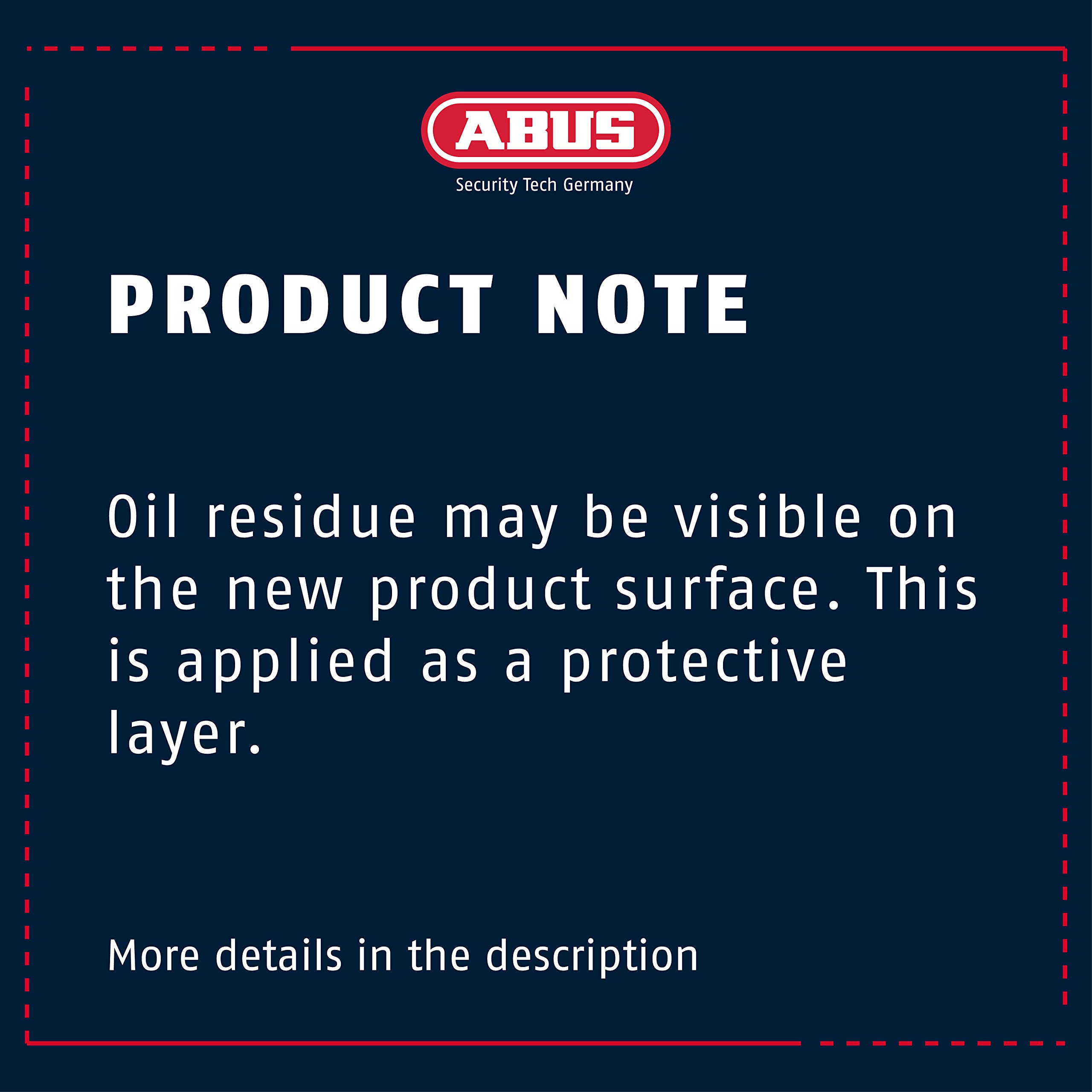 ABUS Diskus 20/80 Heavy Duty Stainless Steel Disk Padlock - Rustproof Circle Storage Lock with 7/16" Shackle - Made in Germany - Keyed Different