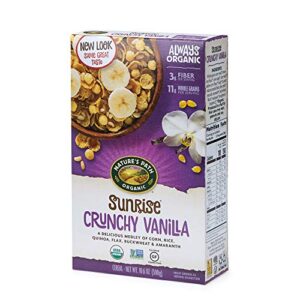 nature's path, organic gluten-free crunchy vanilla cereal, 10.6 oz
