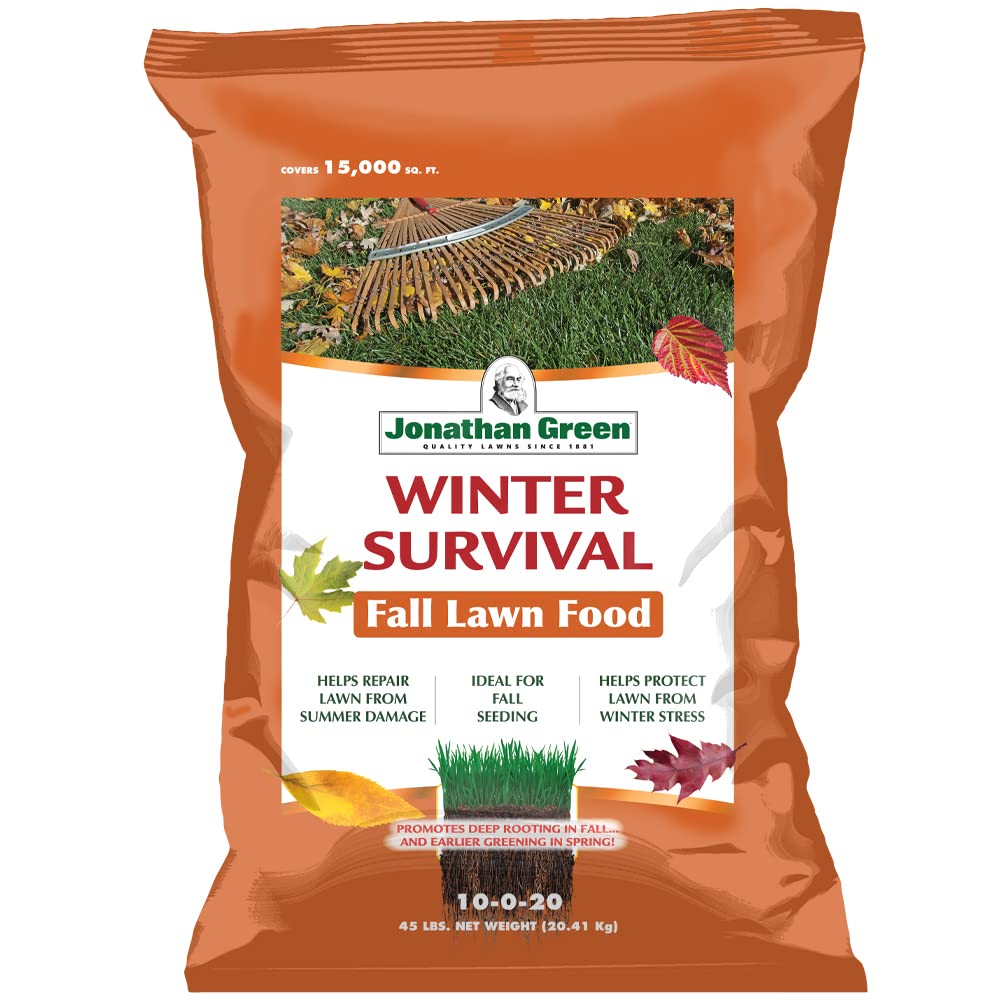 Jonathan Green (12414) Winter Survival Fall Lawn Food - 10-0-20 Fall Lawn Fertilizer (15,000 Sq. Ft.)