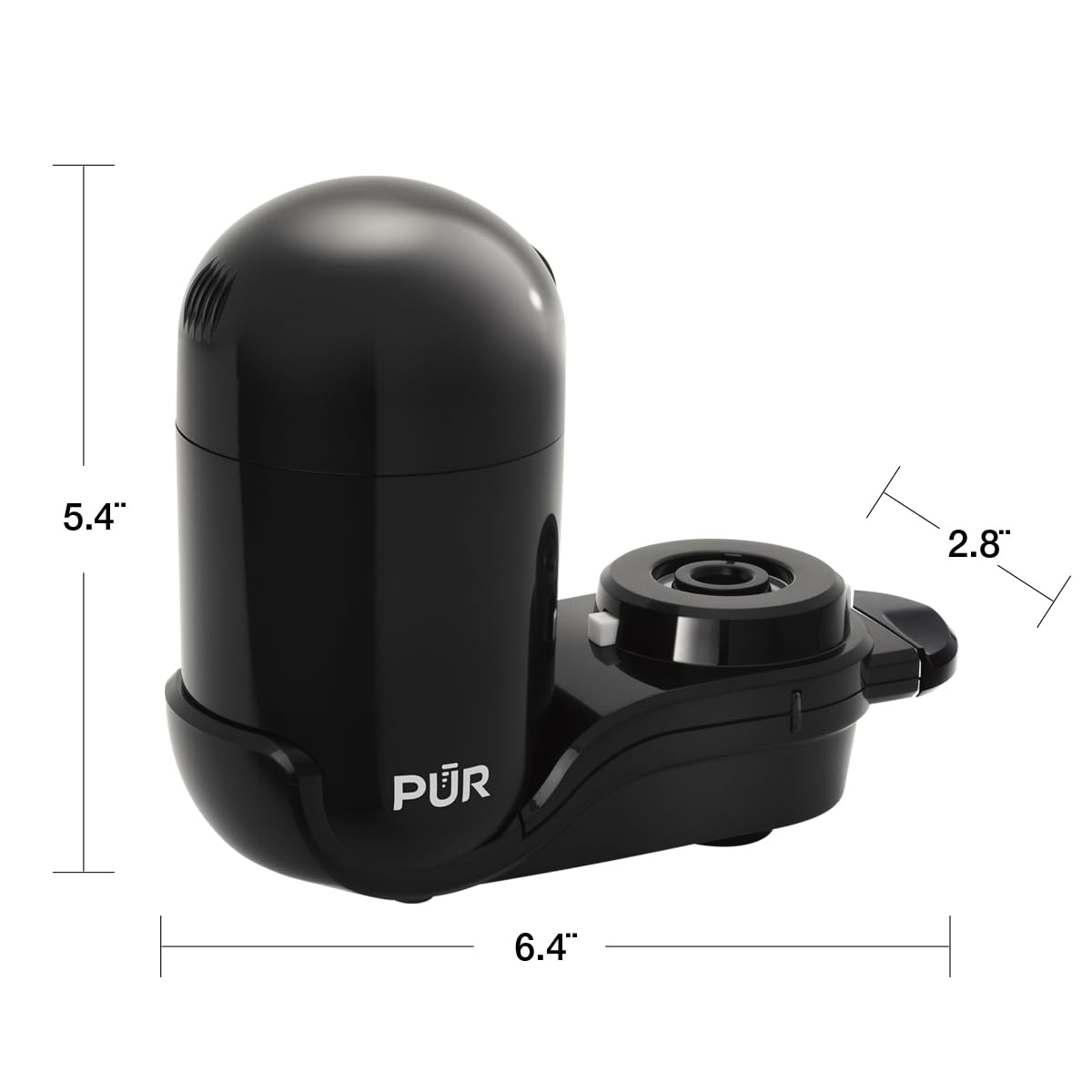 PUR Faucet Mount Water Filtration System, Black – Vertical Faucet Mount for Crisp, Refreshing Water, FM-2000B