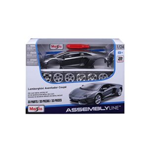 Maisto 1:24 Scale Assembly Line Lamborghini Aventador LP 700-4 Diecast Model Kit (Colors May Vary)