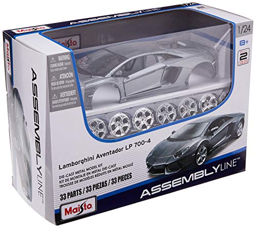 Maisto 1:24 Scale Assembly Line Lamborghini Aventador LP 700-4 Diecast Model Kit (Colors May Vary)