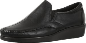 sas dream comfort loafer black 7 ww - double wide (d)