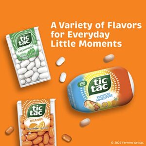 Tic Tac Orange Flavored Mints, 4 Count, On-The-Go Refreshment, 3.4 Oz Each