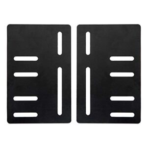 malouf bed frame headboard bracket modification plate vertical modi, set of 2, standard, black