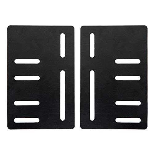 MALOUF Bed Frame Headboard Bracket Modification Plate Vertical Modi, Set of 2, Standard, Black