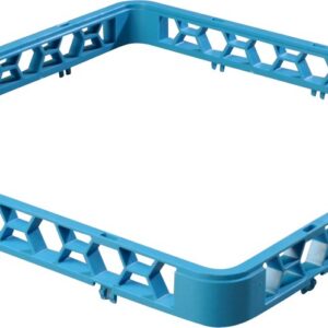 Carlisle FoodService Products RE14 OptiClean Polypropylene Open Glass Rack Extender, 19-3/4" Length x 19-3/4" Width x 1-3/4" Height, Blue (Case of 6)