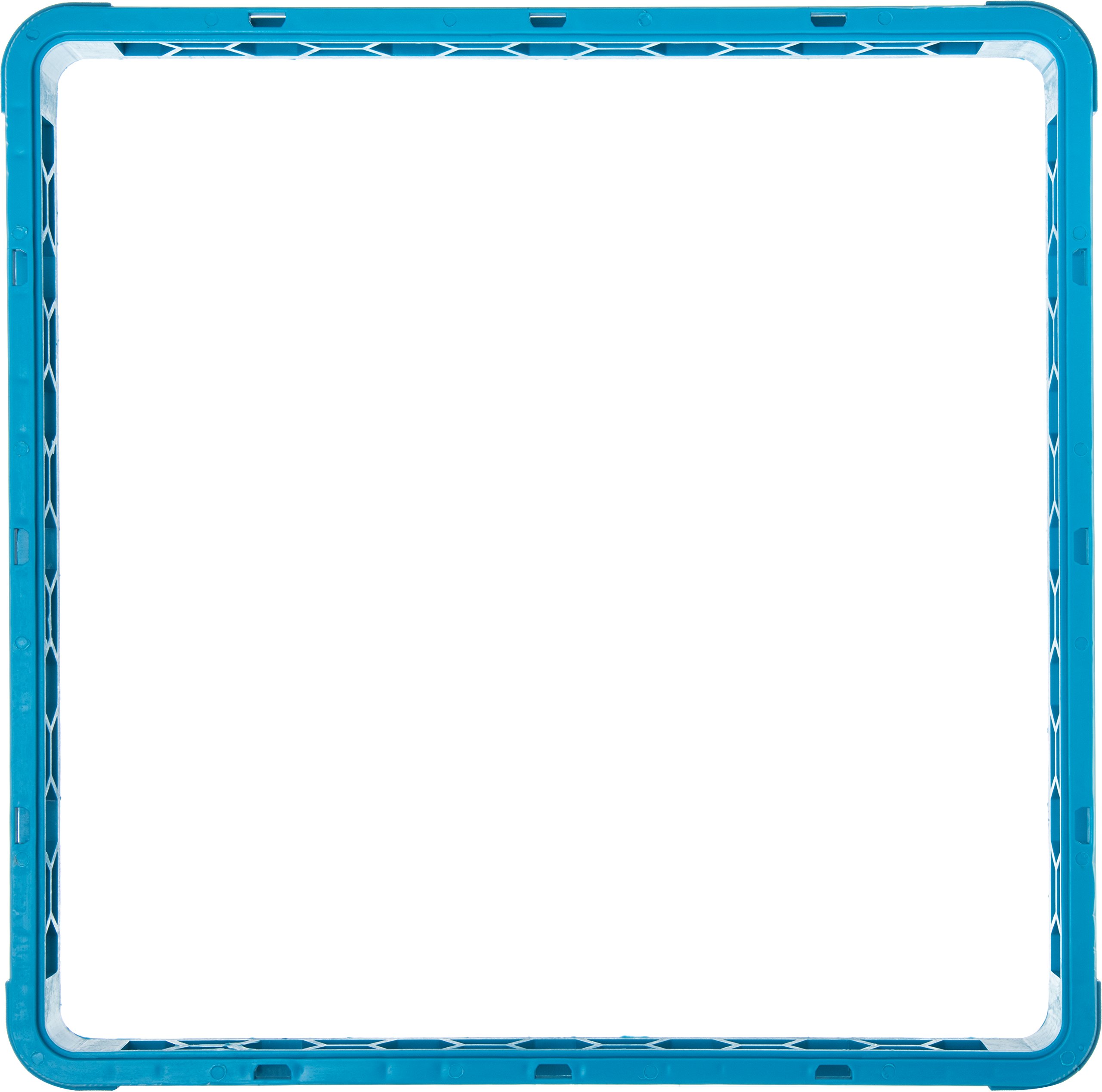 Carlisle FoodService Products RE14 OptiClean Polypropylene Open Glass Rack Extender, 19-3/4" Length x 19-3/4" Width x 1-3/4" Height, Blue (Case of 6)