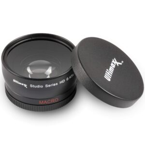 58mm 0.43x Wide Angle (w/Macro) High Definition Lens for DSLR Canon EOS Rebel 70D 77D 80D 90D T8i T7 T7i T6i T6s T6 T5i T5 T4i T3i T100 SL1 SL2 SL3 & More