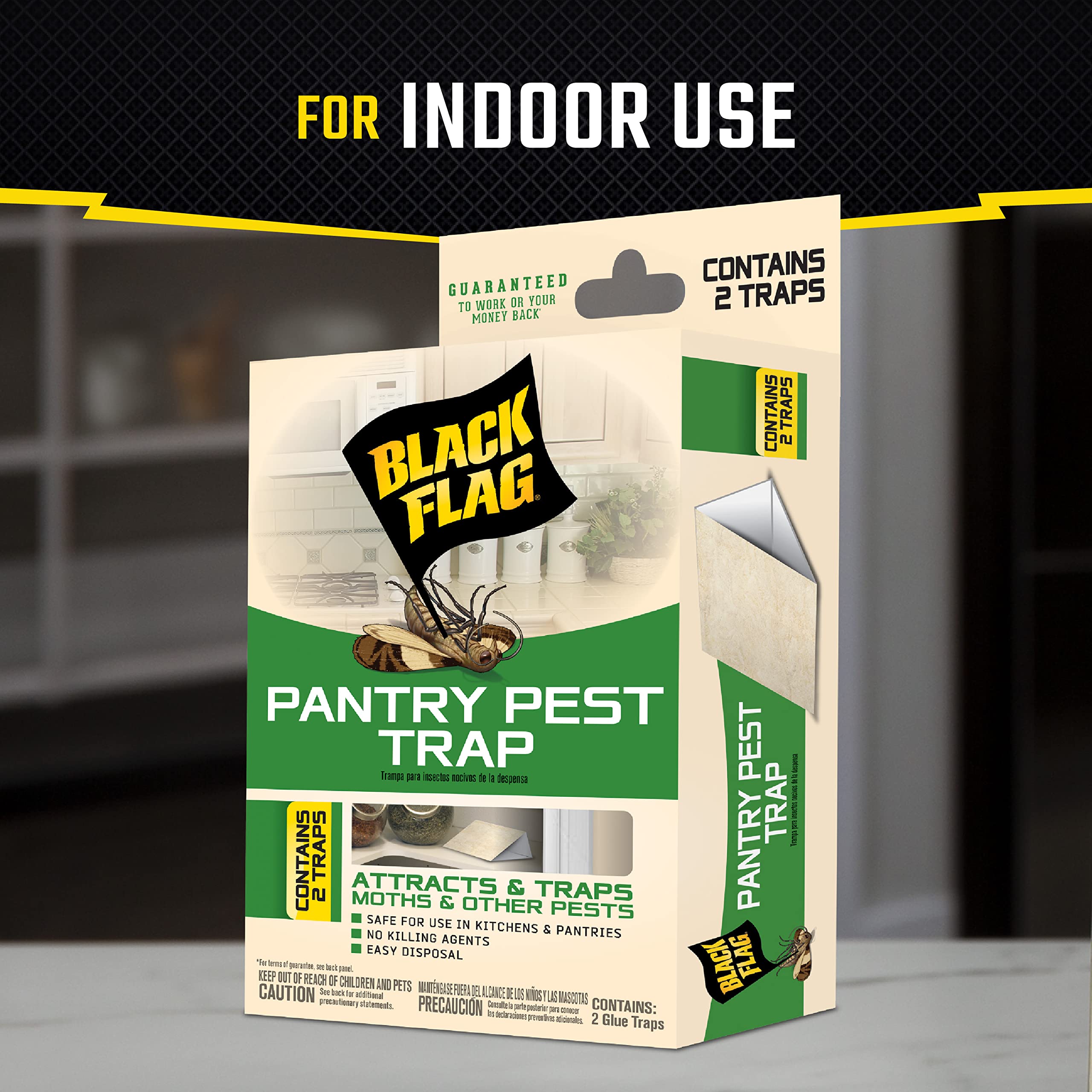 Black Flag Pantry Pest Glue Trap, 2 Count