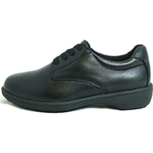 GENUINE GRIP 420-7.5W Comfort Oxford Shoes,Women,Black,PR