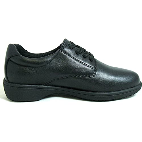 GENUINE GRIP 420-7.5W Comfort Oxford Shoes,Women,Black,PR