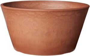 arcadia garden products td25tc psw sleek bulb pan, 10 by 5-inch, terra cotta color