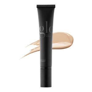 glo skin beauty satin cream foundation makeup for face, natural light - full coverage, semi matte finish, conceal blemishes & even skin tone