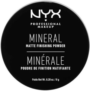 nyx professional makeup mineral matte finishing powder, loose setting powder - light/medium