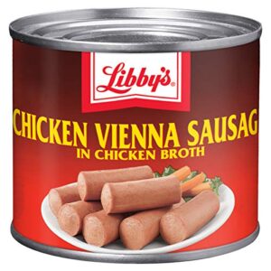 libby's chicken vienna sausage in chicken broth, canned sausage, 4.6 oz