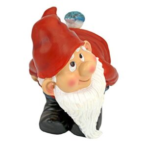 Design Toscano QM22997 Loonie Moonie Garden Gnome Statue, Medium, Multicolored