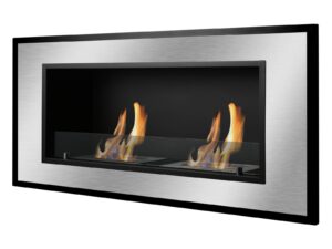 recessed wall ventless bio ethanol fireplace - bellezza | ignis