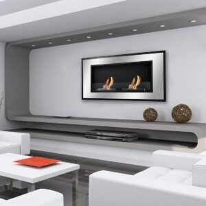 Recessed Wall Ventless Bio Ethanol Fireplace - Bellezza | Ignis